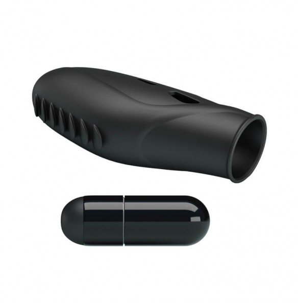 PRETTY LOVE - Powerful Finger Vibrator Sleeve II (Black) PRETTY LOVE - Powerful Finger Vibrator Sleeve II (Black)